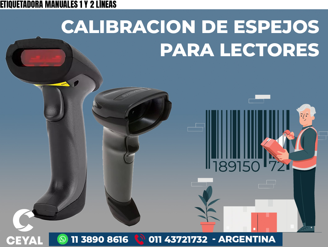 ETIQUETADORA MANUALES 1 Y 2 LÍNEAS