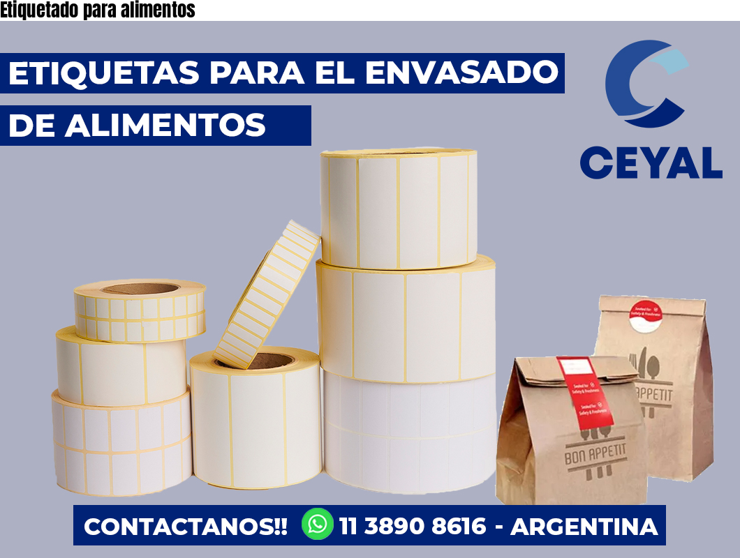 Etiquetado para alimentos
