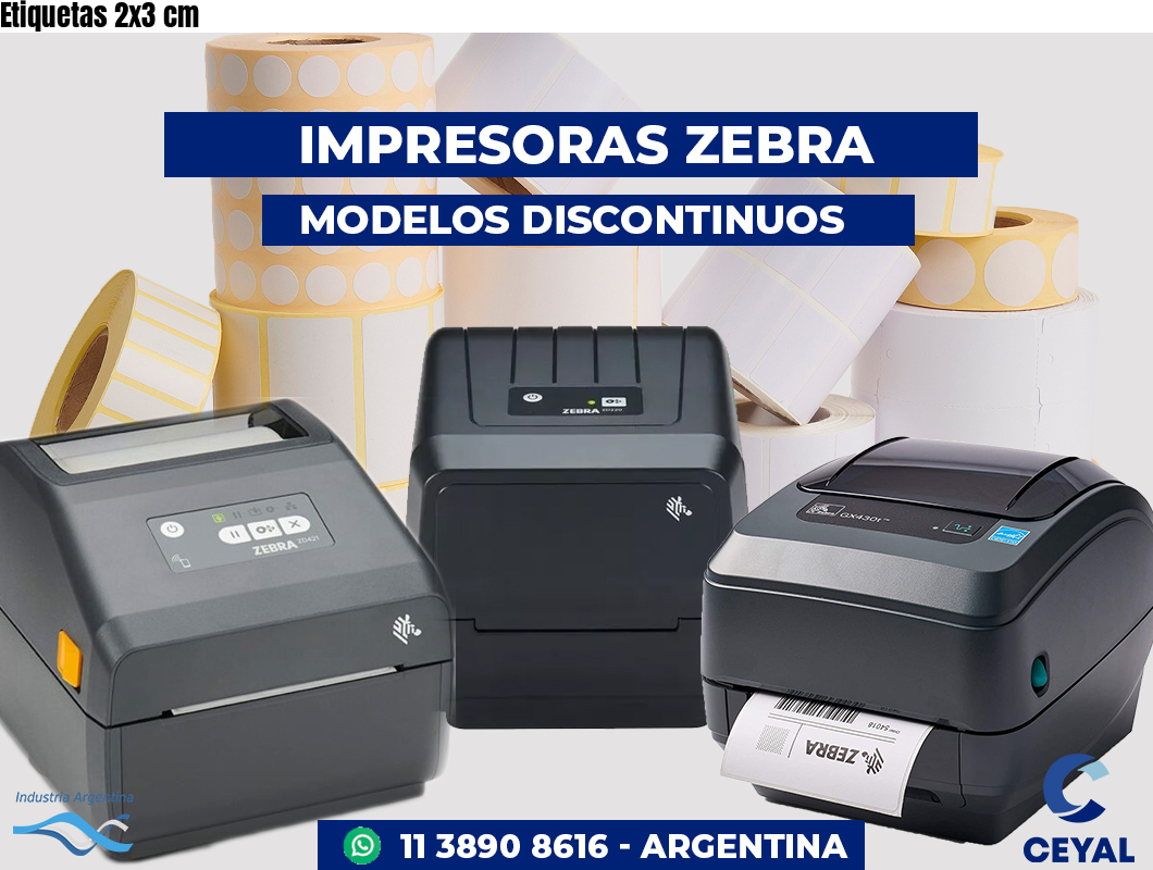 Etiquetas 2x3 cm