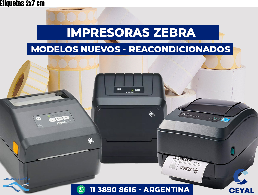 Etiquetas 2x7 cm