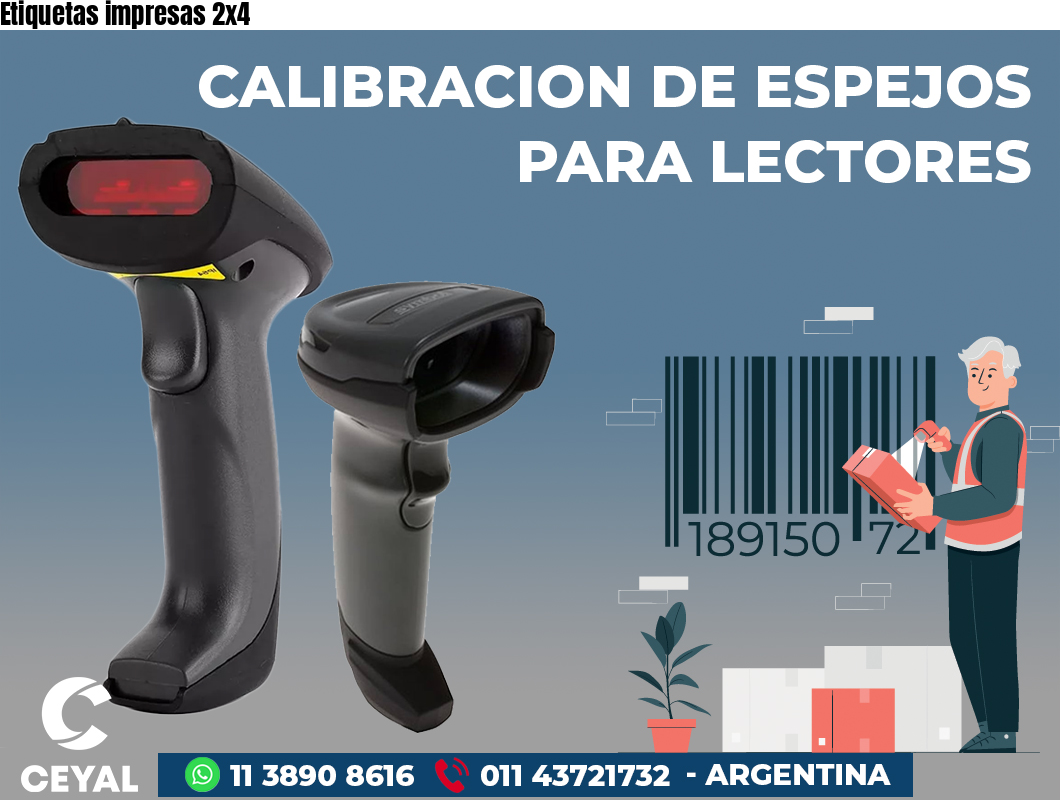 Etiquetas impresas 2x4