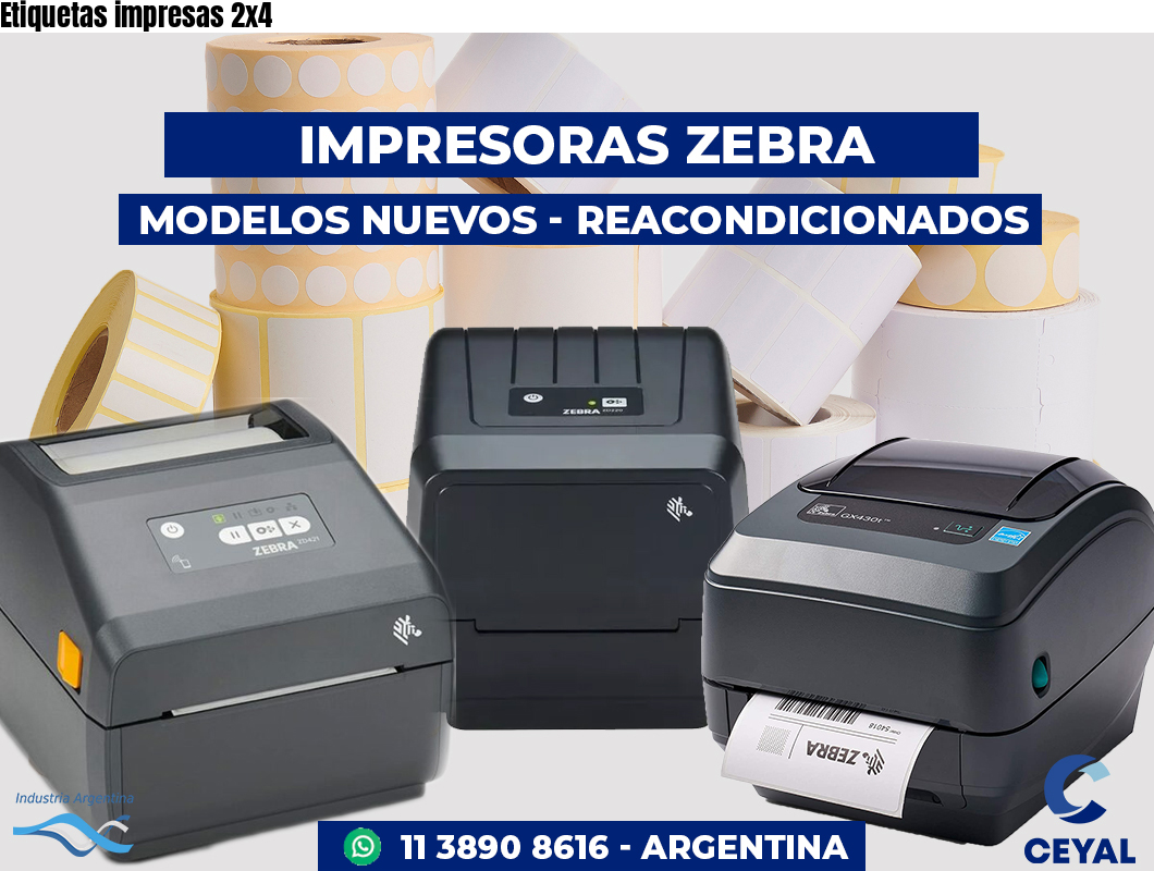 Etiquetas impresas 2x4