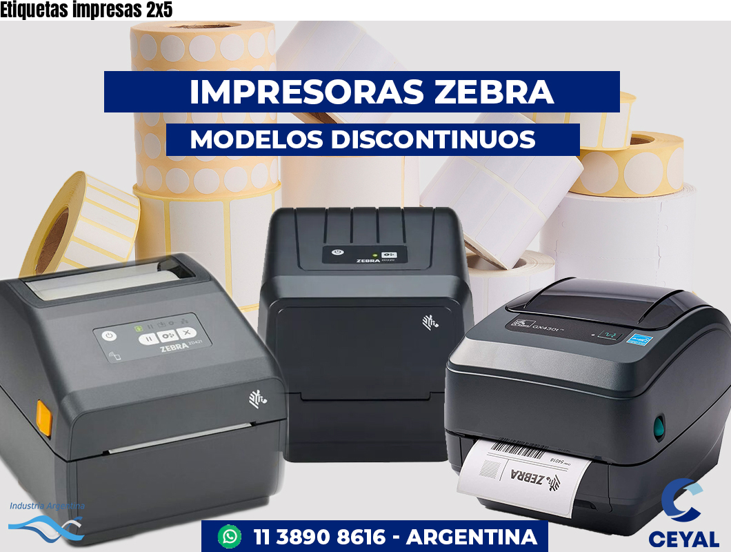 Etiquetas impresas 2x5