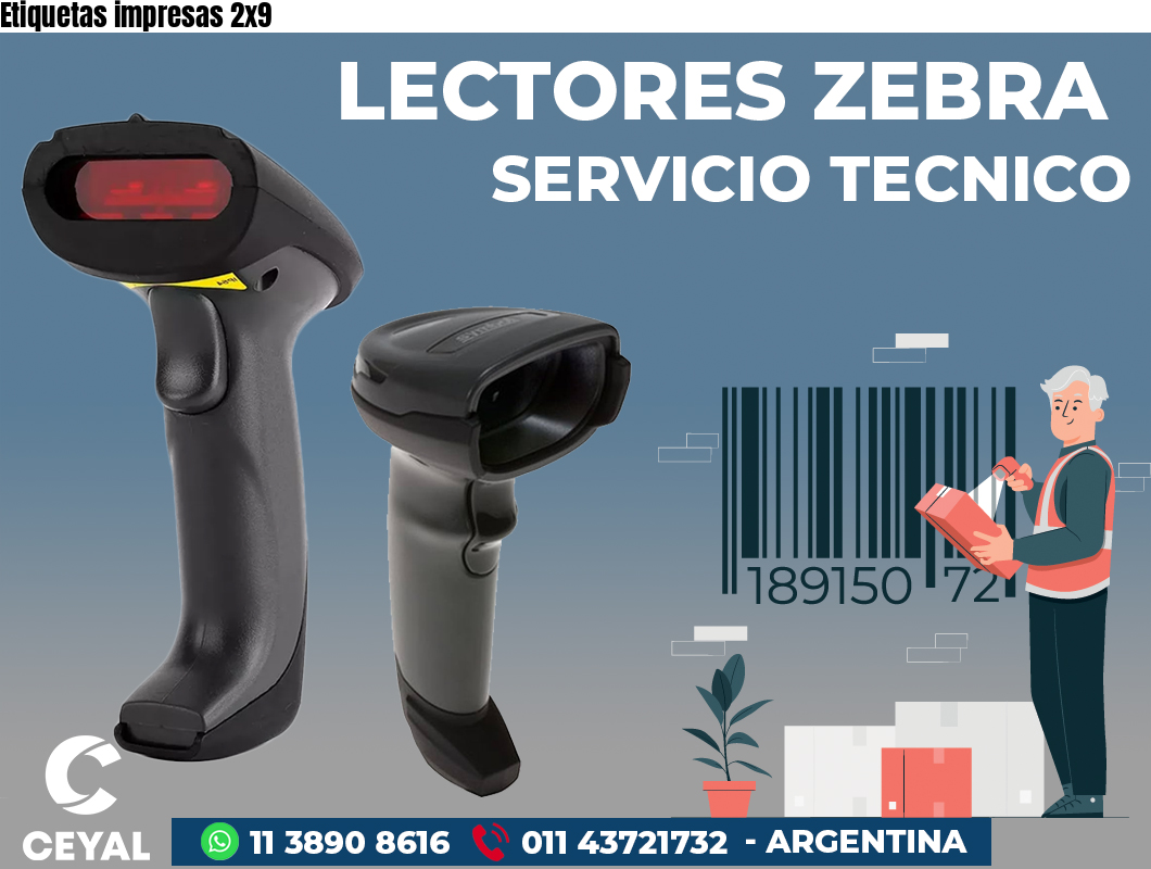 Etiquetas impresas 2x9