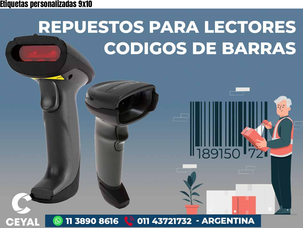 Etiquetas personalizadas 9x10