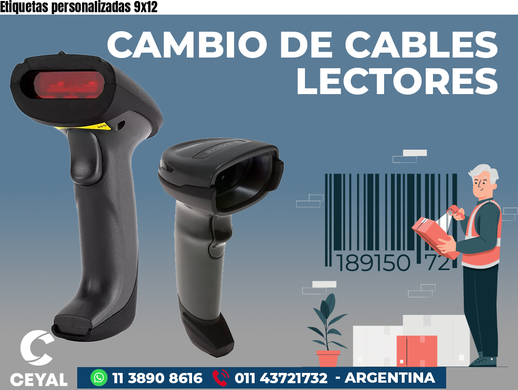 Etiquetas personalizadas 9x12