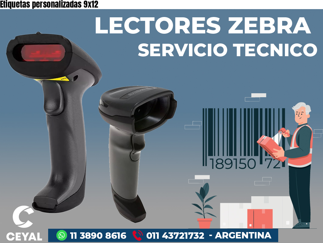 Etiquetas personalizadas 9x12