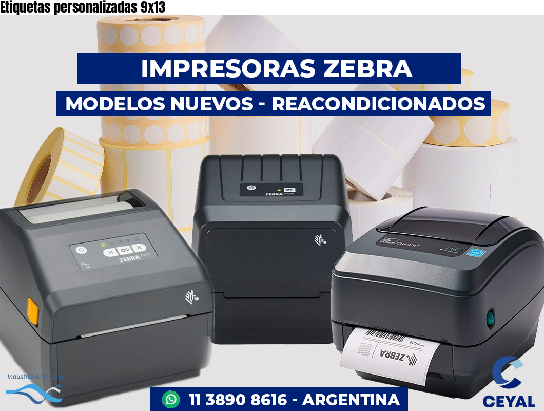 Etiquetas personalizadas 9x13