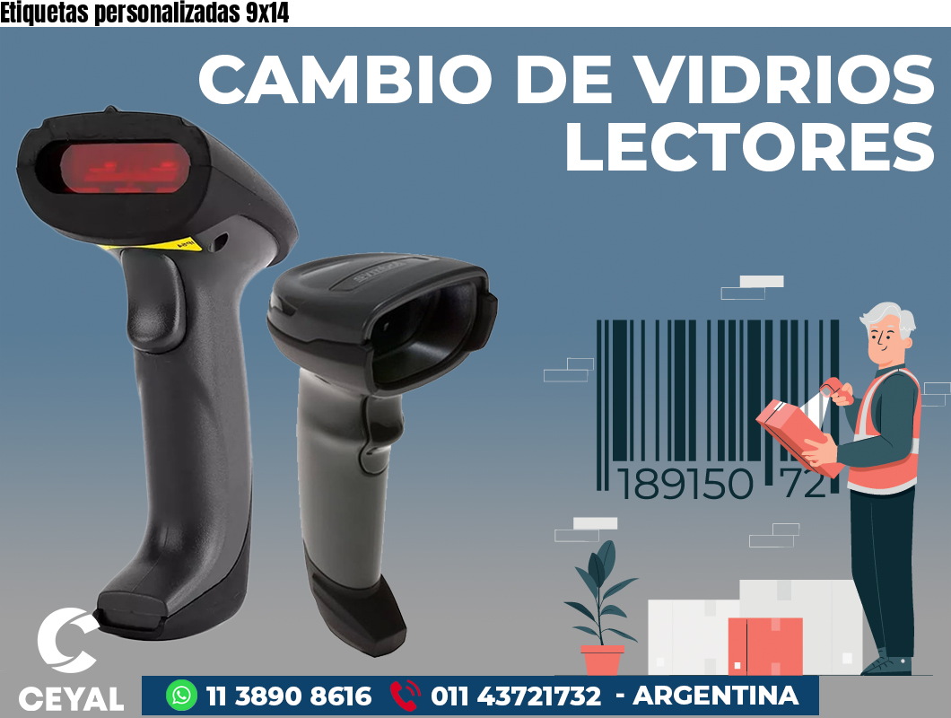 Etiquetas personalizadas 9x14