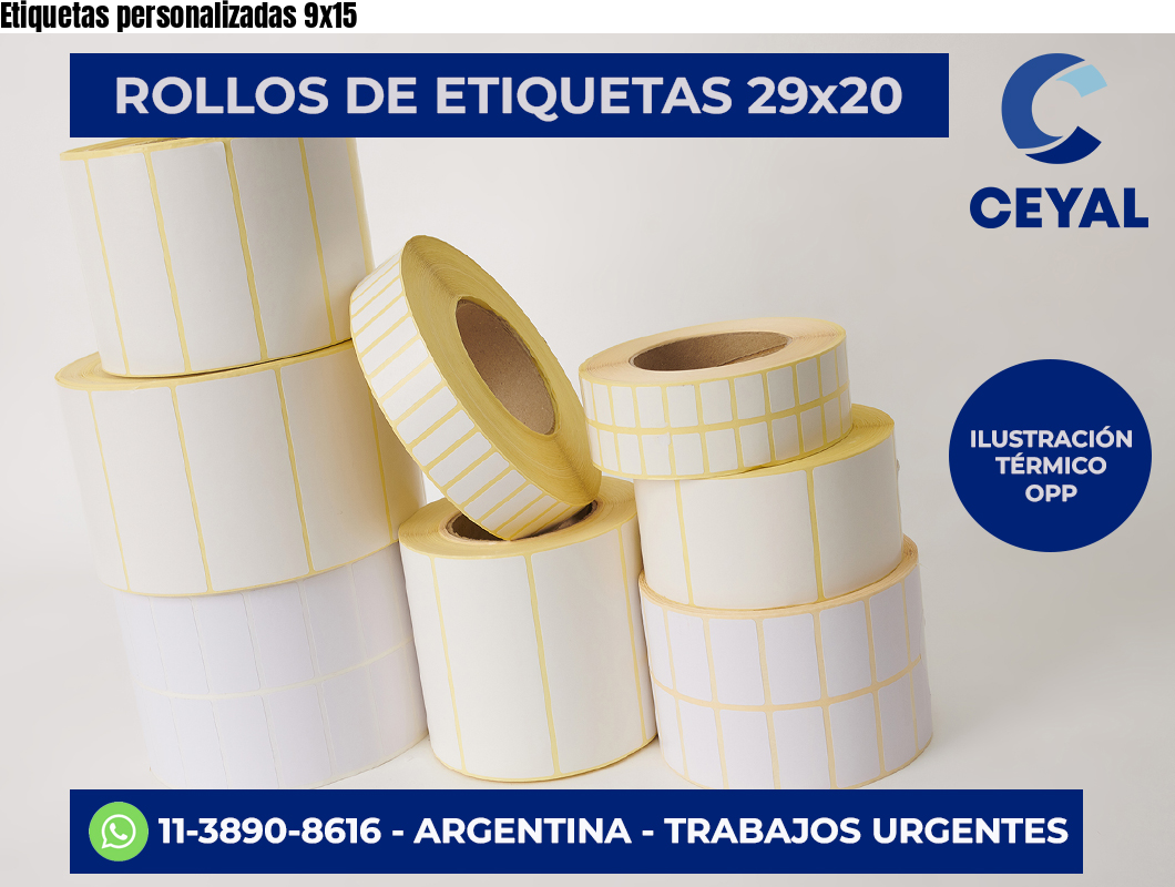 Etiquetas personalizadas 9×15
