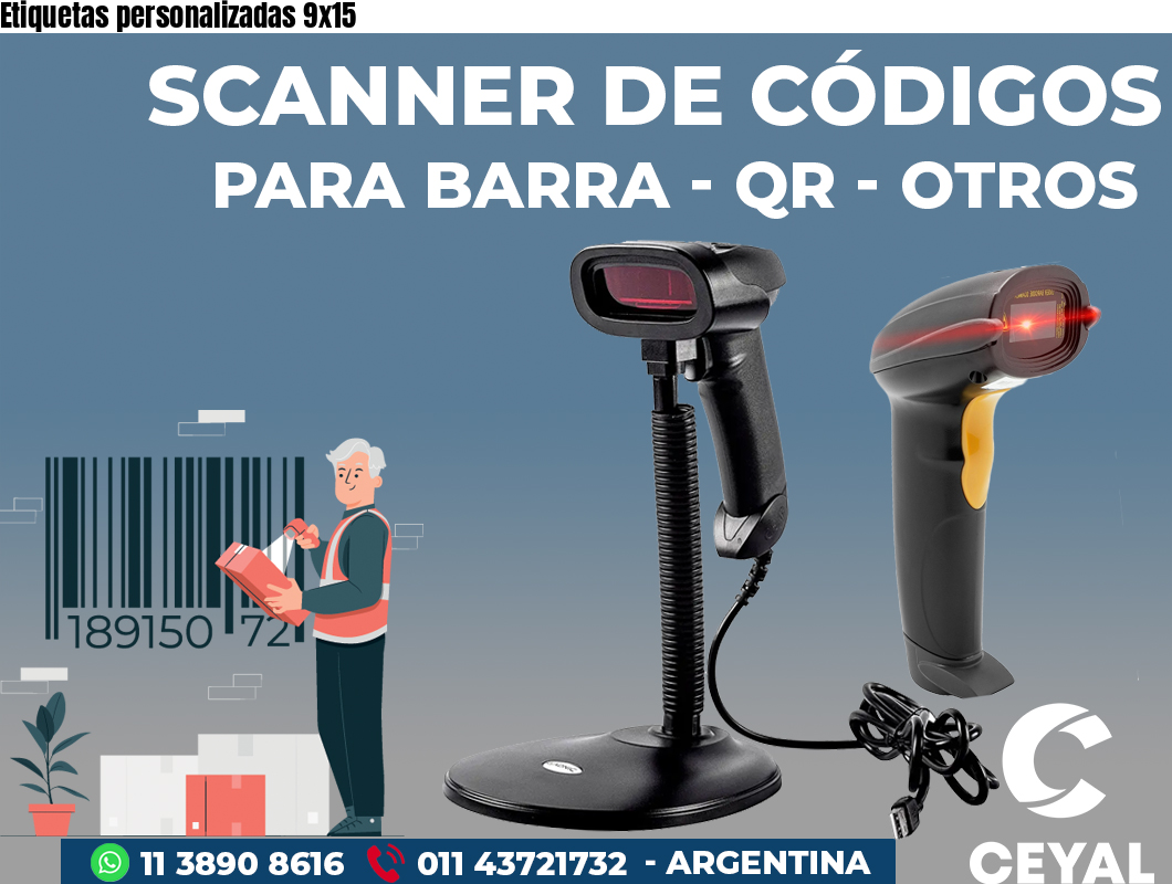Etiquetas personalizadas 9x15