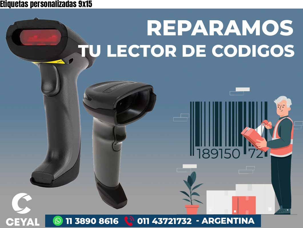 Etiquetas personalizadas 9x15