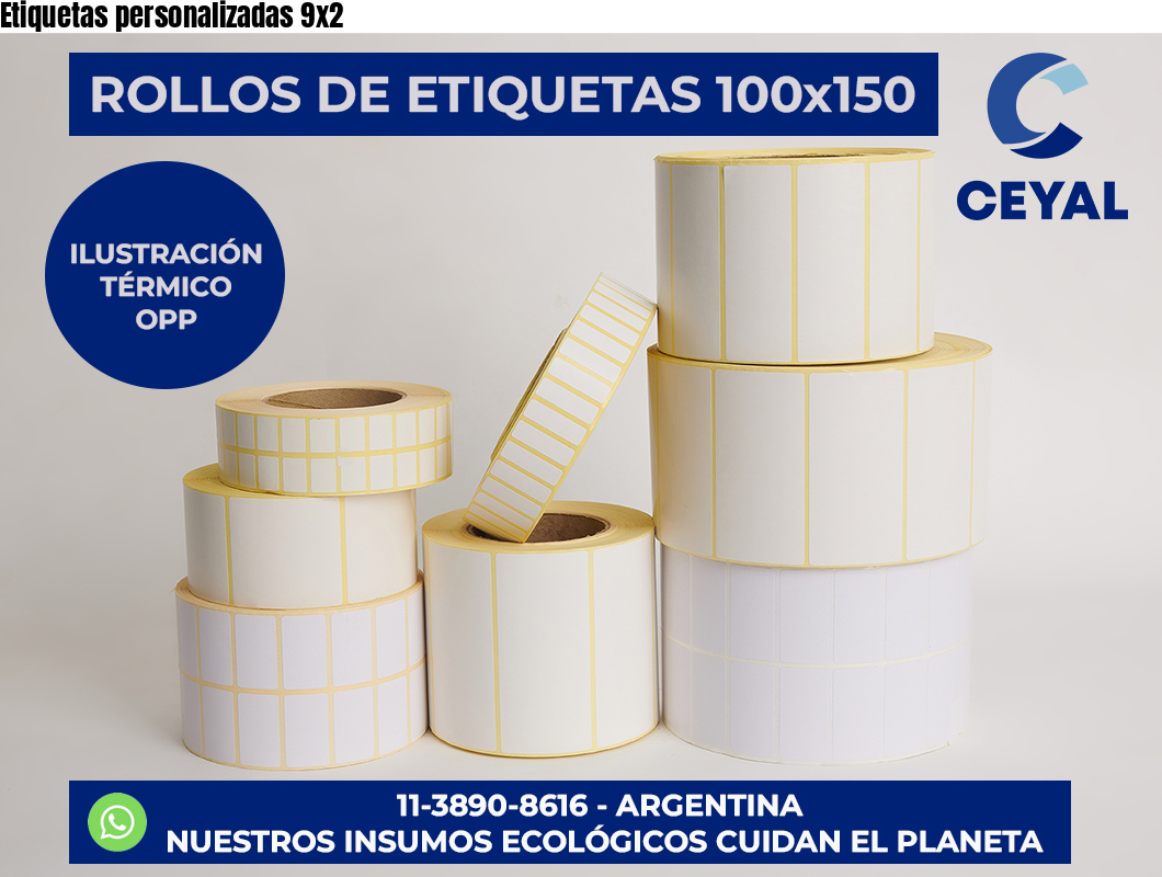 Etiquetas personalizadas 9×2
