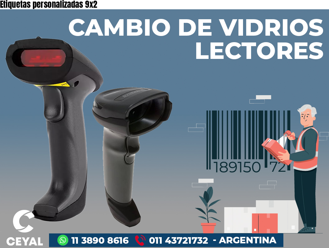 Etiquetas personalizadas 9x2