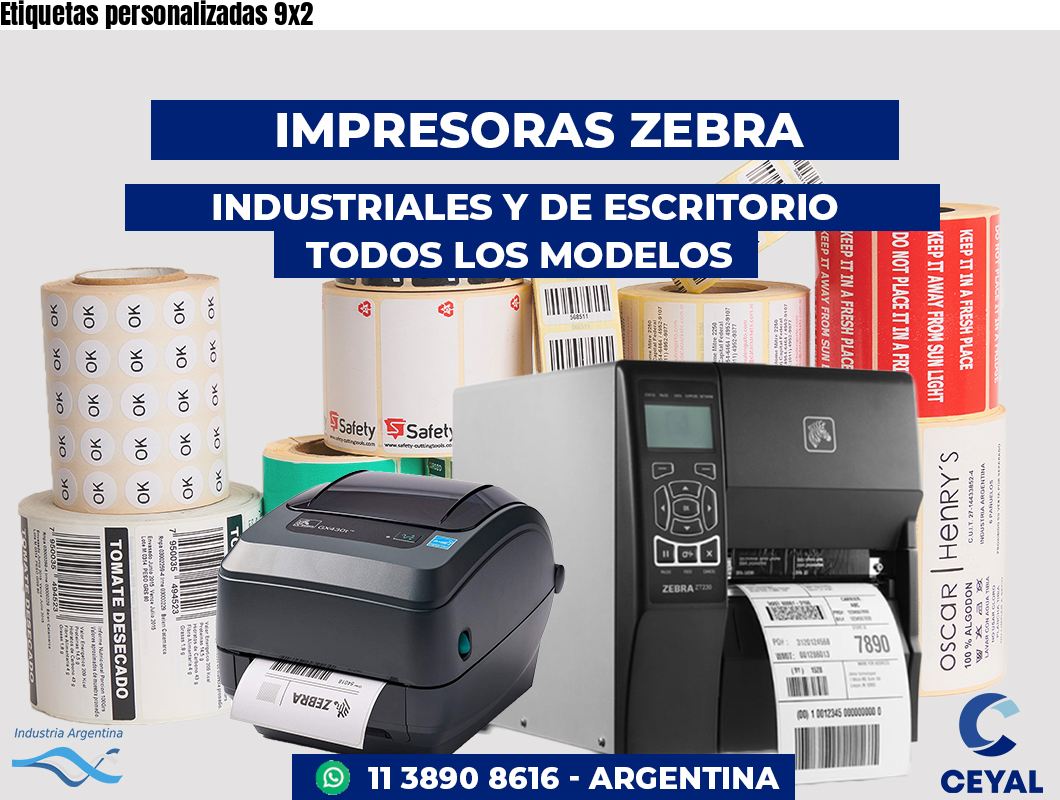 Etiquetas personalizadas 9x2