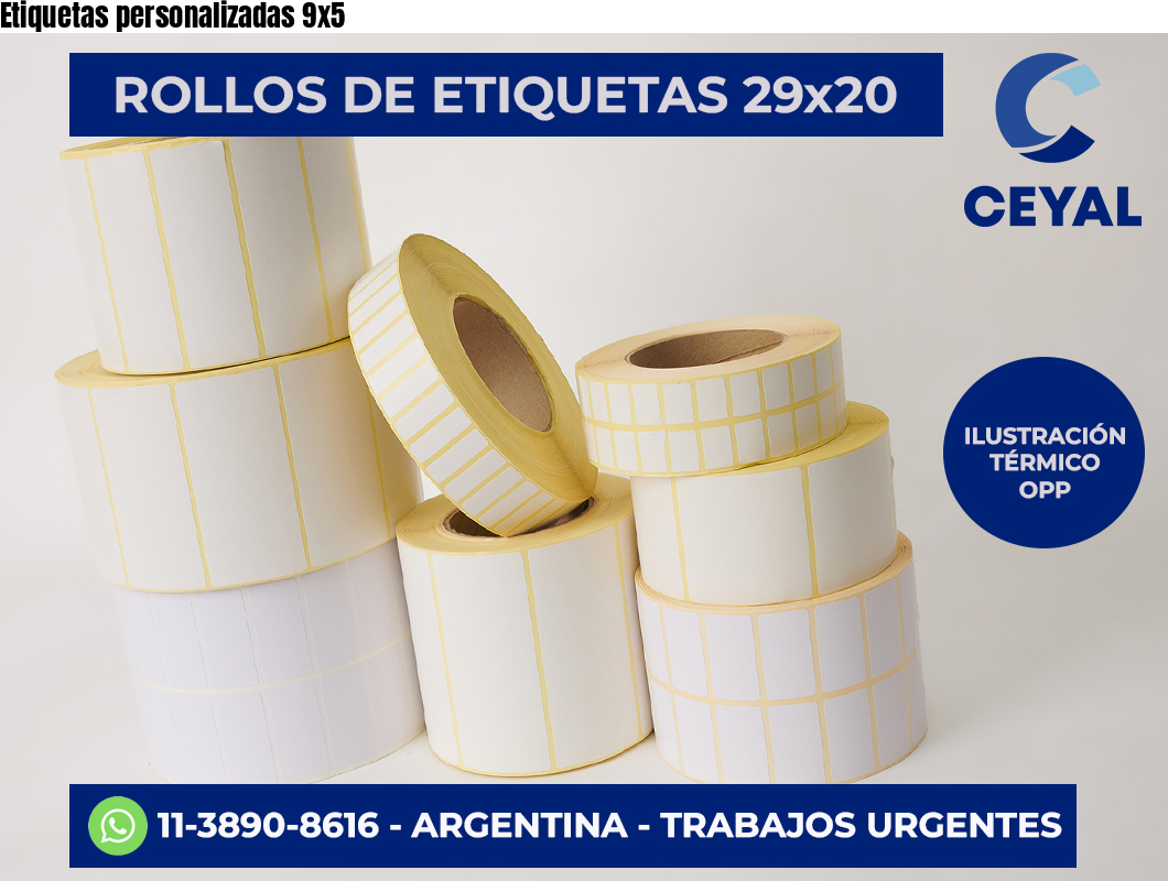 Etiquetas personalizadas 9×5