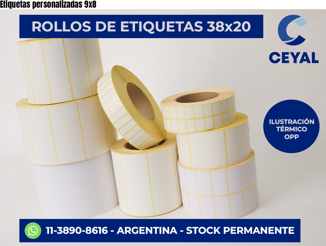Etiquetas personalizadas 9×8