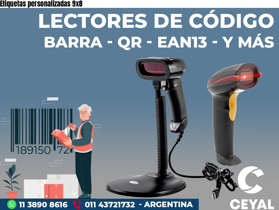 Etiquetas personalizadas 9x8