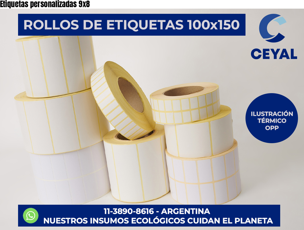Etiquetas personalizadas 9×8