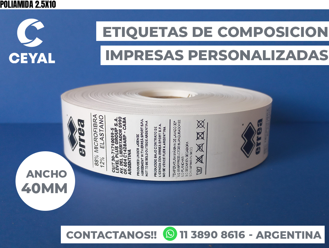 POLIAMIDA 2.5X10
