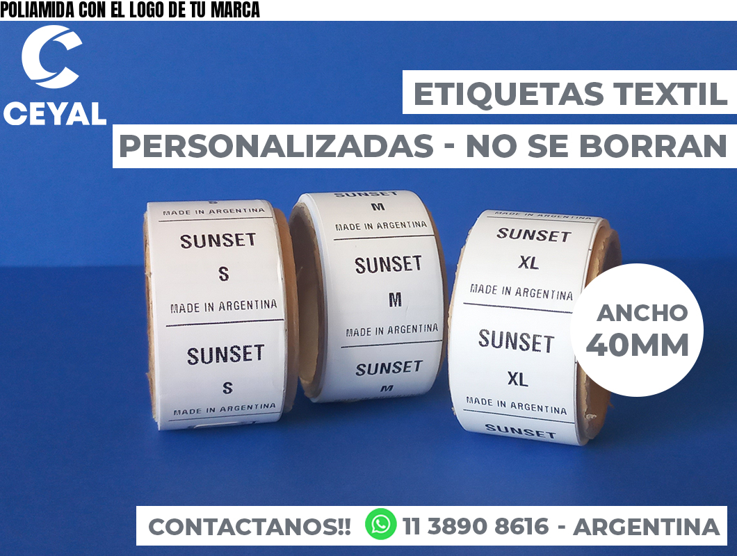 POLIAMIDA CON EL LOGO DE TU MARCA