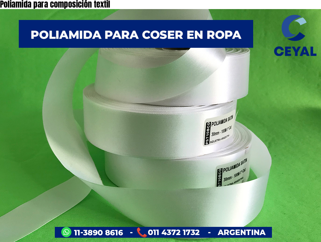 Poliamida para composición textil
