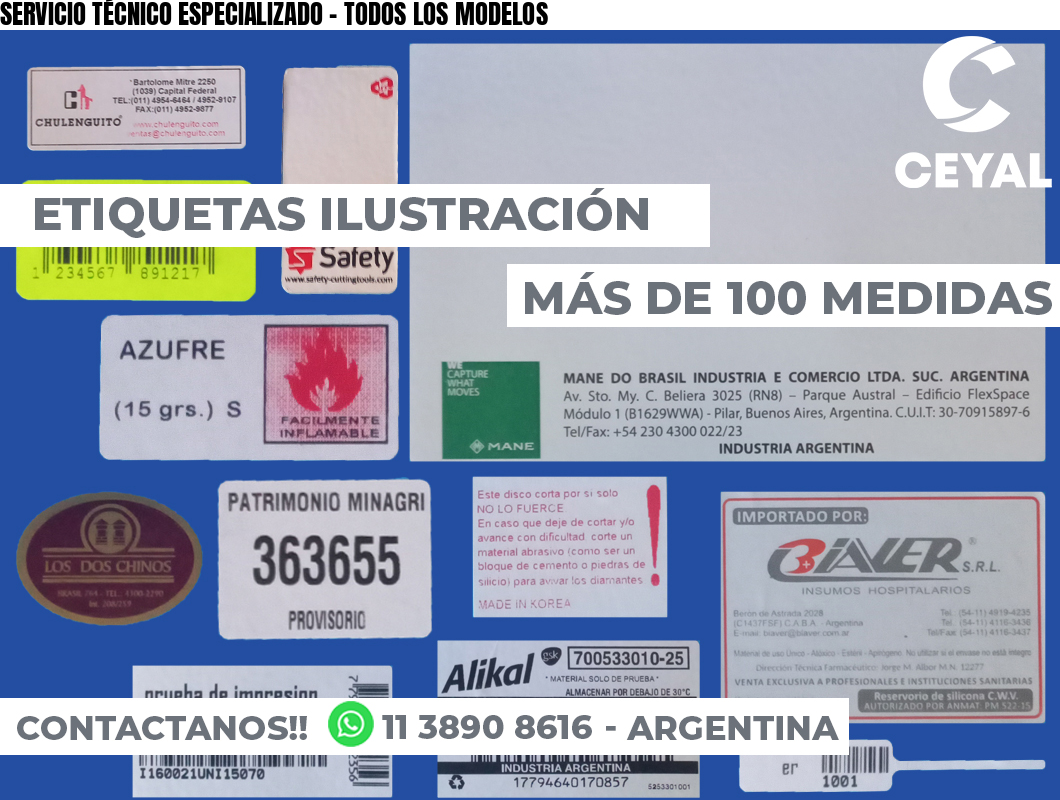 SERVICIO TÉCNICO ESPECIALIZADO - TODOS LOS MODELOS