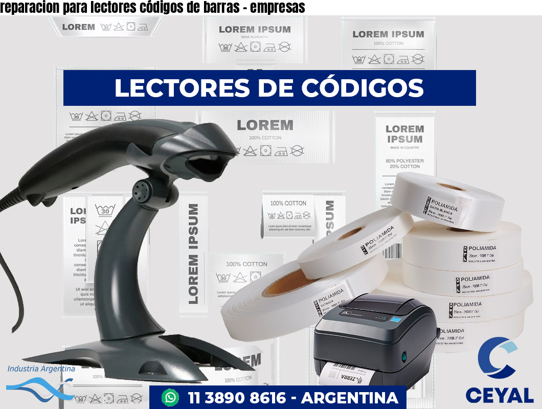 reparacion para lectores códigos de barras - empresas
