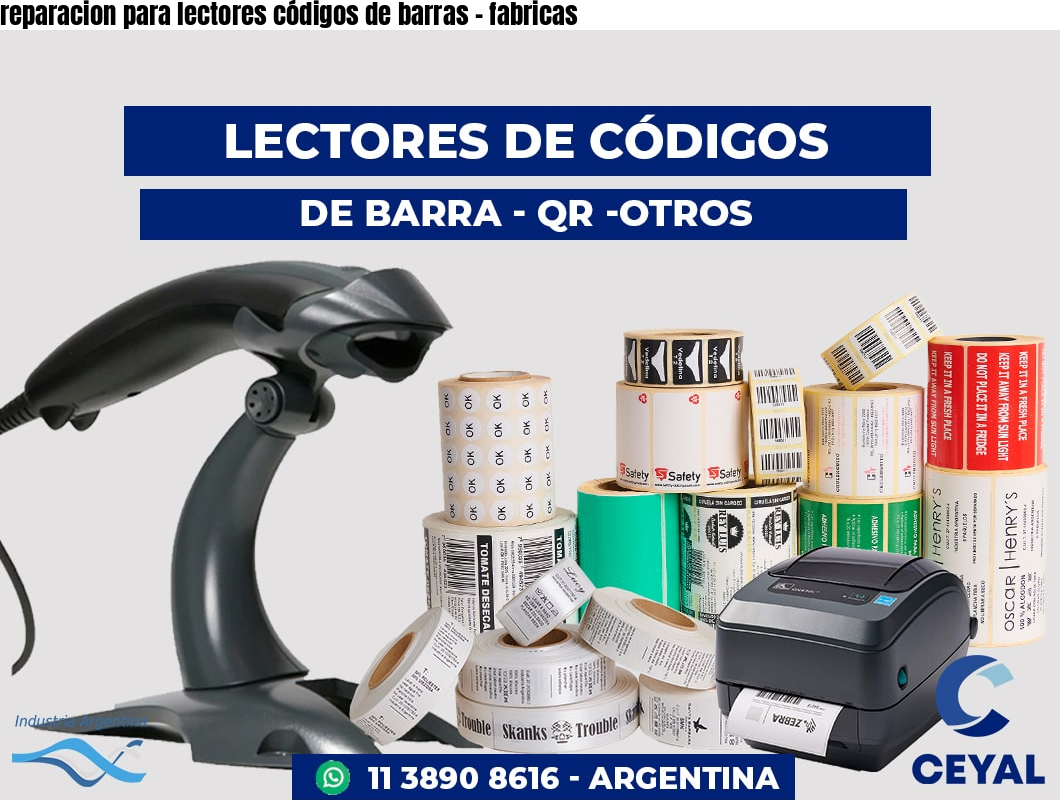 reparacion para lectores códigos de barras - fabricas