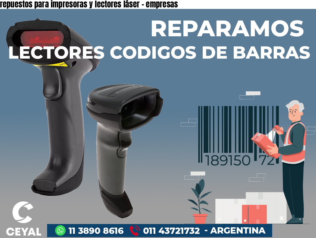 repuestos para impresoras y lectores láser - empresas
