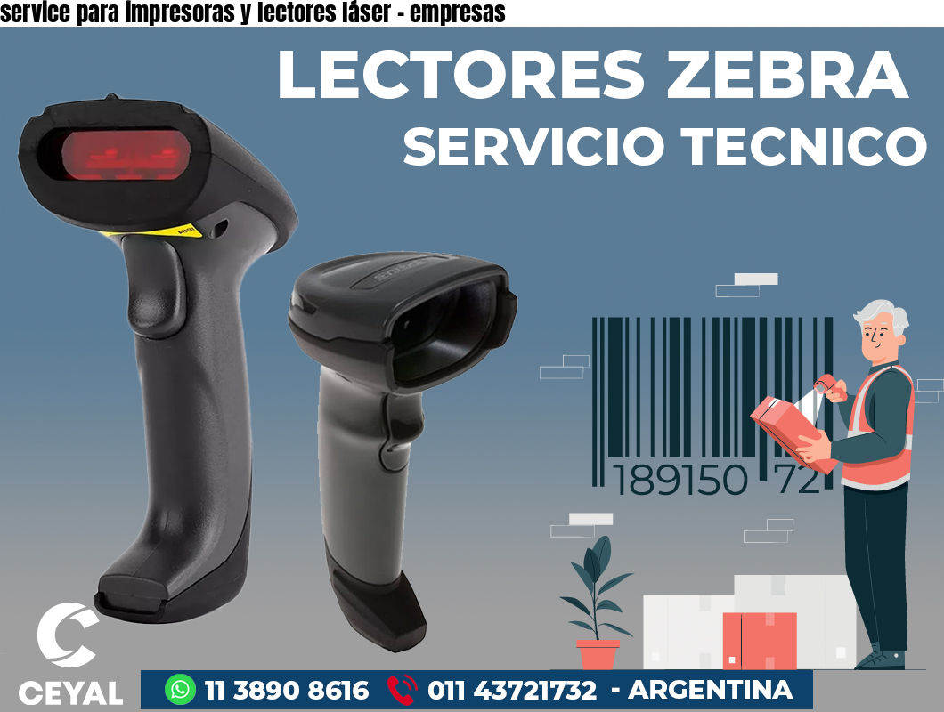 service para impresoras y lectores láser - empresas