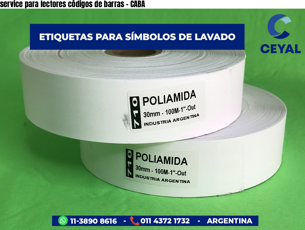 service para lectores códigos de barras - CABA