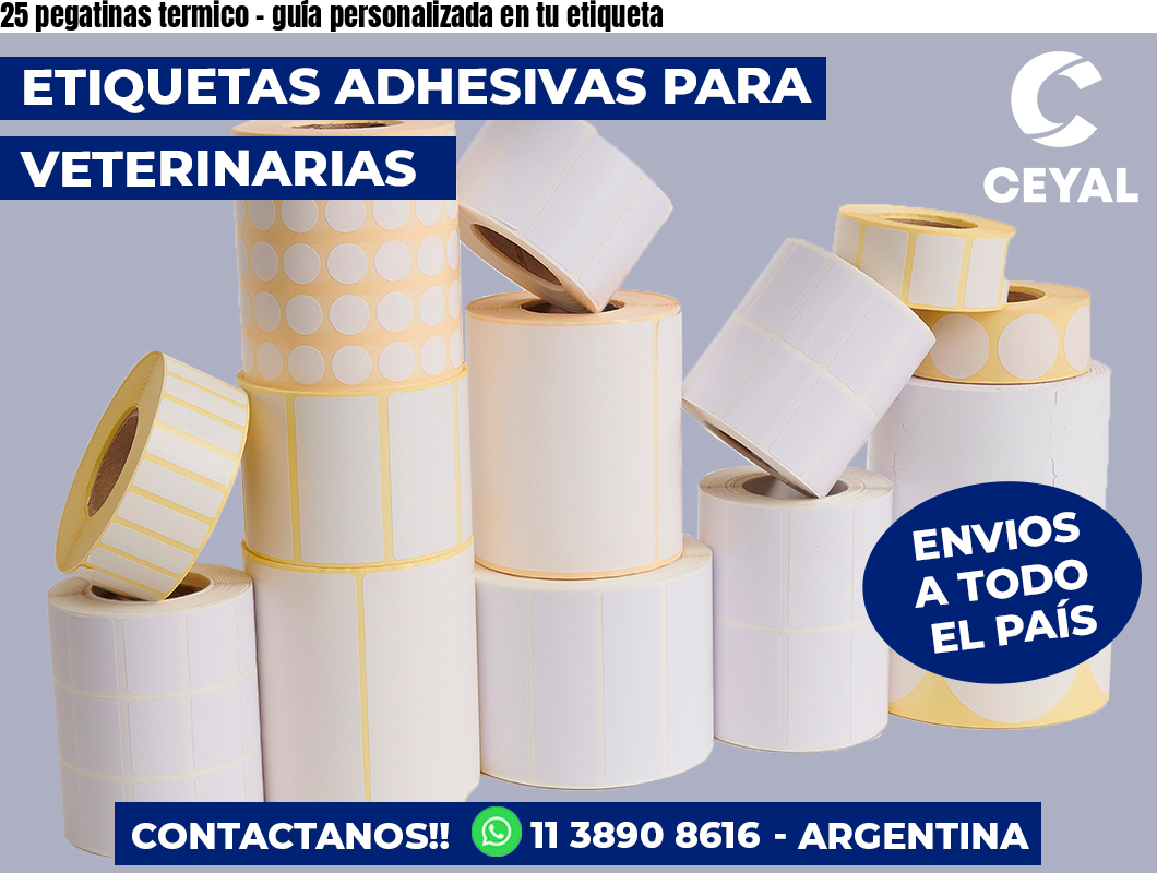 25 pegatinas termico – guía personalizada en tu etiqueta