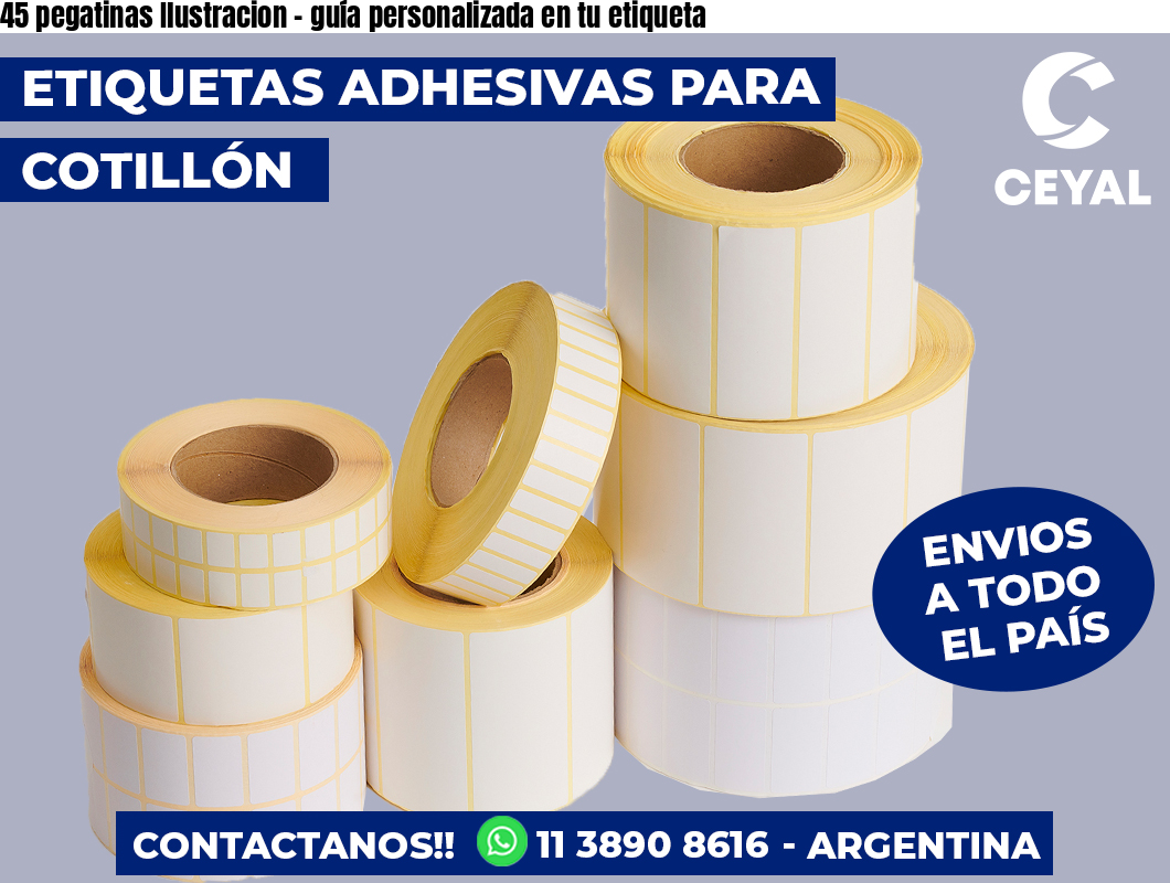 45 pegatinas Ilustracion – guía personalizada en tu etiqueta