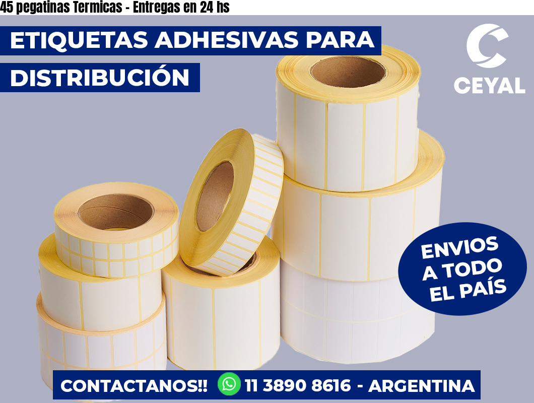 45 pegatinas Termicas - Entregas en 24 hs