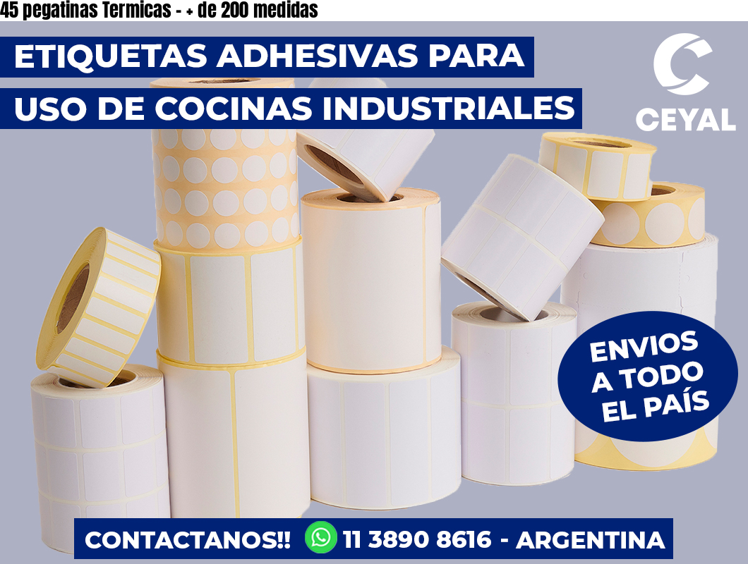 45 pegatinas Termicas – + de 200 medidas