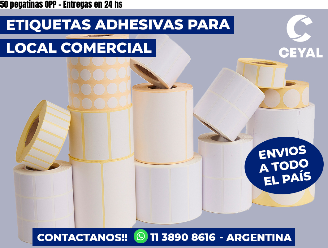50 pegatinas OPP - Entregas en 24 hs
