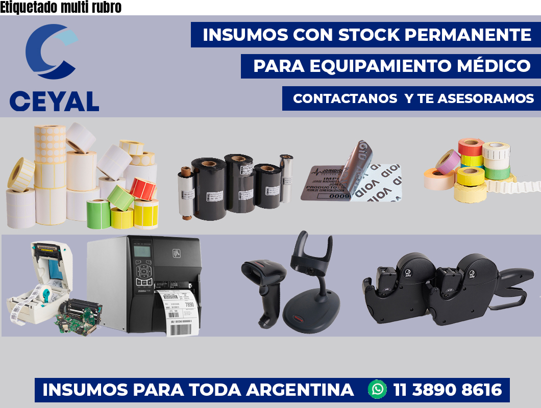 Etiquetado multi rubro