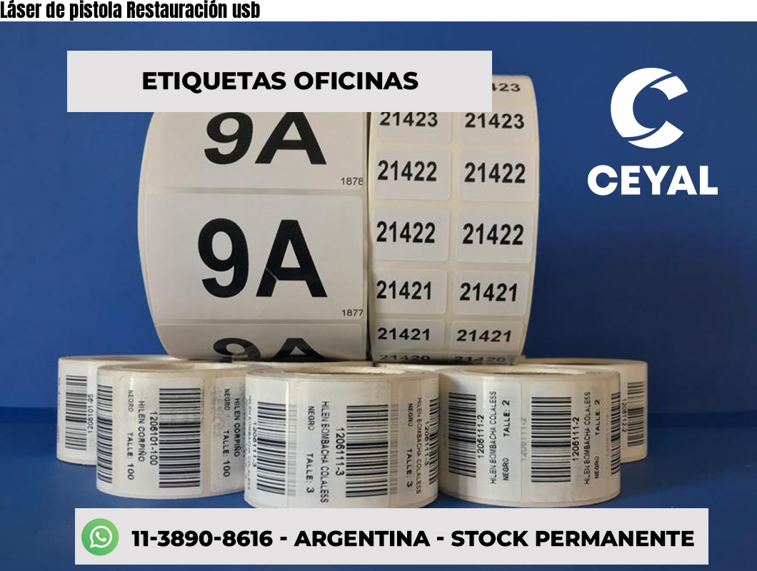 Láser de pistola Restauración usb