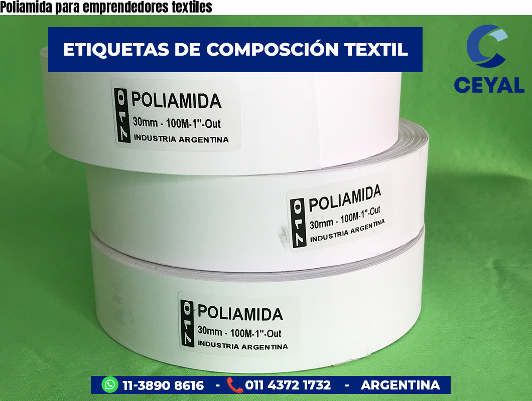 Poliamida para emprendedores textiles