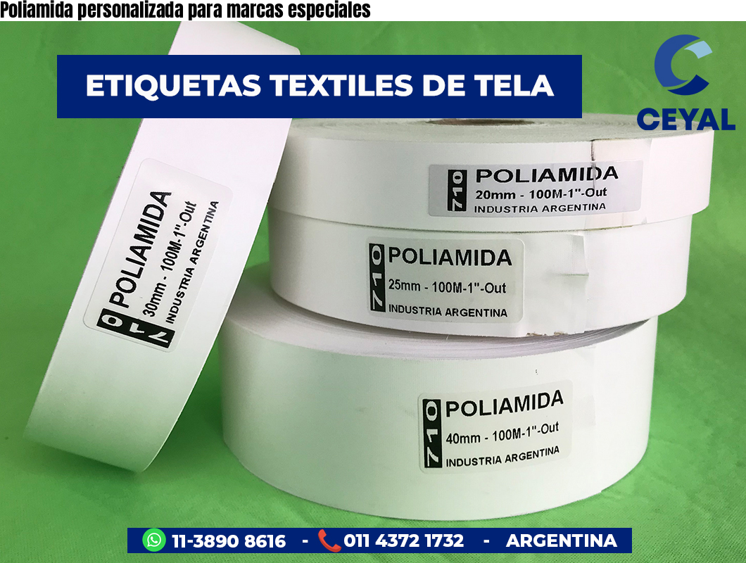 Poliamida personalizada para marcas especiales