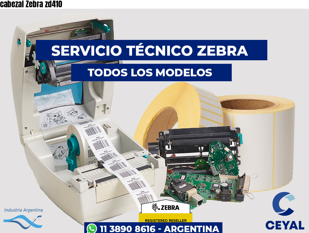 cabezal Zebra zd410