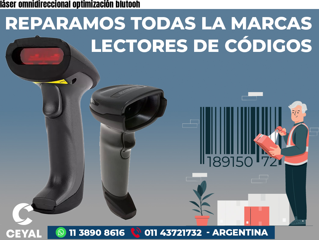 láser omnidireccional optimización blutooh