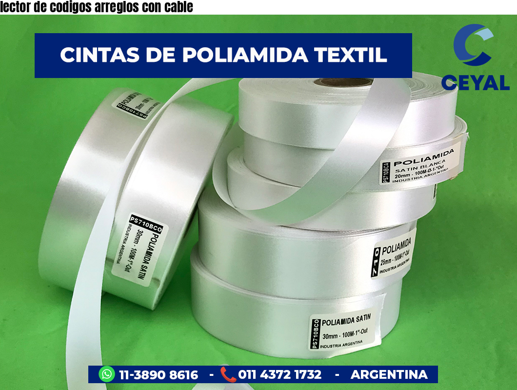 lector de codigos arreglos con cable