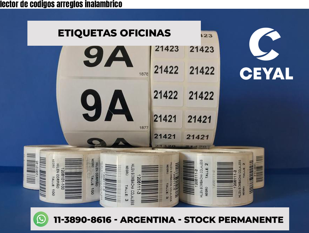lector de codigos arreglos inalambrico