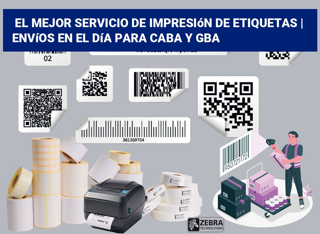 El mejor servicio de impresión de etiquetas | Envíos en el día para CABA y GBA