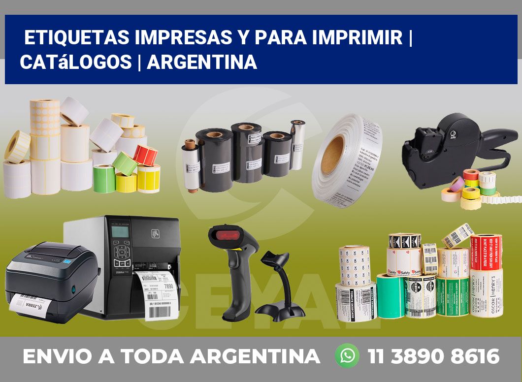 Etiquetas impresas y para imprimir | Catálogos | Argentina
