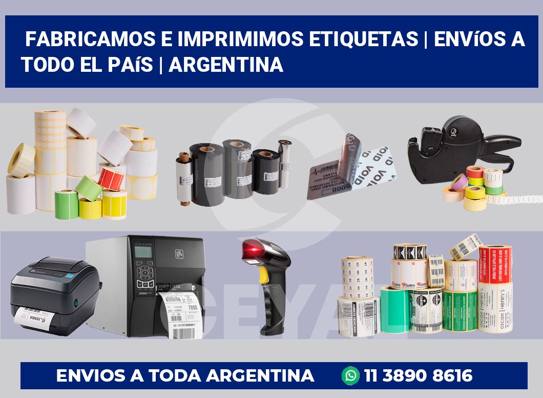 Fabricamos e imprimimos etiquetas | Envíos a todo el país | Argentina
