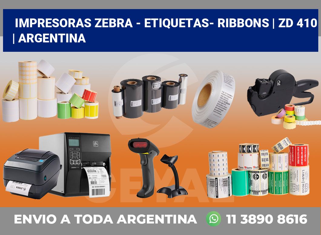 Impresoras Zebra – Etiquetas- Ribbons | ZD 410 | Argentina