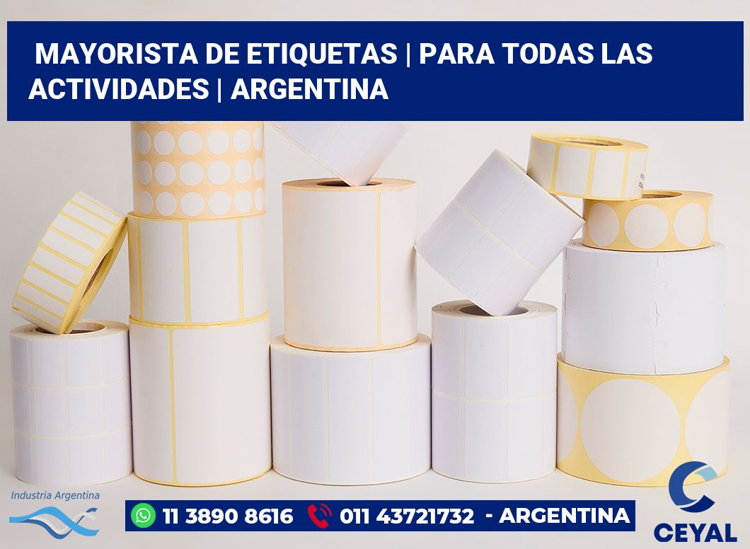 Mayorista de etiquetas | Para todas las actividades | Argentina